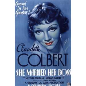 She Married Her Boss Movie Poster (11 x 17 Inches   28cm x 44cm) (1935 