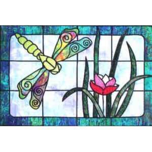   Dragonfly Pond Stained Glass Quilt Pattern by Bear Paw Productions