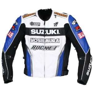 Joe Rocket Suzuki Replica Superbike Mens Leather Motorcycle Jacket 