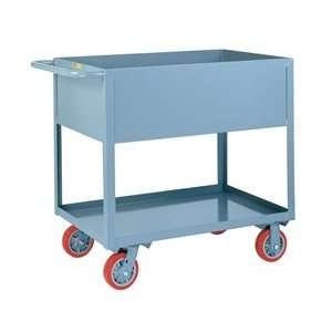 Deep Sided Rolling Utility Cart, Industrial Strength:  