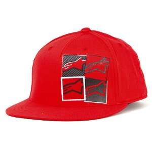  Alpinestars Fours Flexfit Hat , Color Red, Size Sm Md 