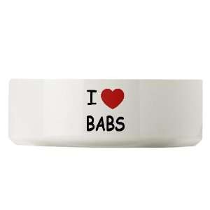  I heart babs Love Large Pet Bowl by CafePress: Pet 