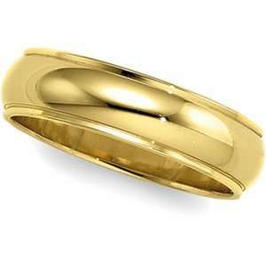   Band Ring Ring. 02.00 Mm Half Round Edge Band In 18K Yellowgold Size 4