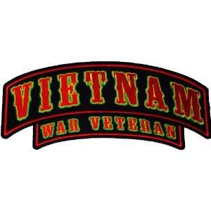  Vietnam War Veteran Rocker Patch large: Sports & Outdoors