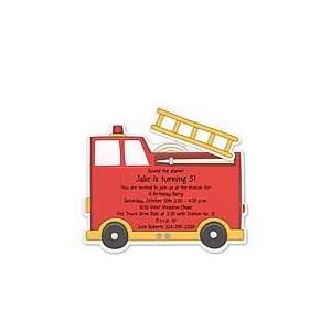  Fire Truck Invitation Birthday Party Invitations: Health 