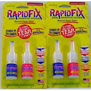  Rapid Fix Professional Strength Dual Adhesive System 2pack Free 