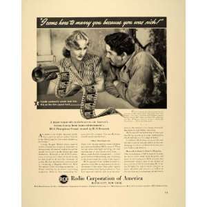 1940 Ad RCA Carole Lombard Movie Film Sound Track RKO   Original Print 