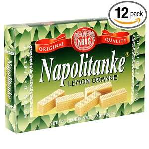 Kras Napolitanke Lemon Orange (Lemon Orange Wafers), 11.64 Ounce 