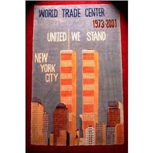  2x3, World Trade Center, 2001 Handknotted Tibetan Rug 