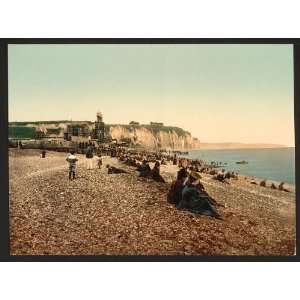 La plage et le casino, Dieppe, France,c1895