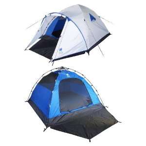   Grand Trunk UINTA Quick Set 4 Man Tent in Blue/Sliver 