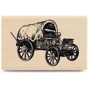  Covered Wagon   Rubber Stamps: Arts, Crafts & Sewing
