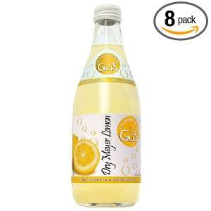 Gus Grown Up Soda   Dry Lemon, 12 Ounce (Pack of 8):  