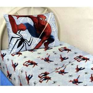 Spider Man 3 Movie Sheet Set   Twin 100% Cotton Flannel SpiderMan 