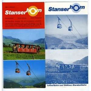 Stanserhorn Railroad & Cable Car Brochures Panorama 