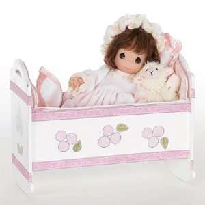 Sing Me A Lullaby 7 Precious Moments brunette vinyl doll with 