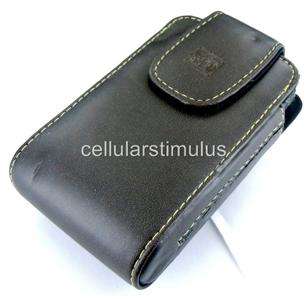 New OEM Authentic Brown Genuine Leather Body Glove Pouch Case+Swivel 