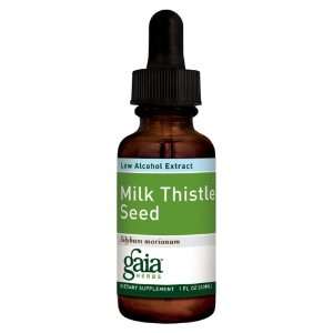  Gaia Herbs Milk Thistle Seed Low Alcohol Extract 1 oz 