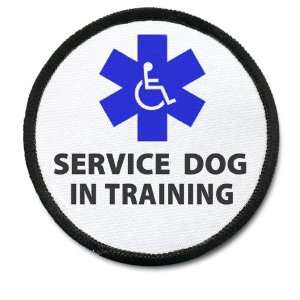  DISABLED SERVICE DOG IN TRAINING Black Rim Medical Alert 2 
