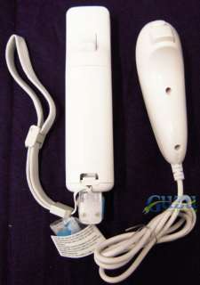 White Nunchuck and Remote Controller Set For Nintendo Wii OEM Real 