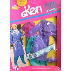    Barbie KEN Paris Pretty Fashions Outfit (1989): Toys & Games