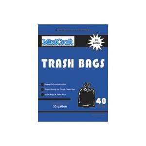  : Primrose Plastics 33Gal 1.25M Trash Bag Black 33308: Home & Kitchen