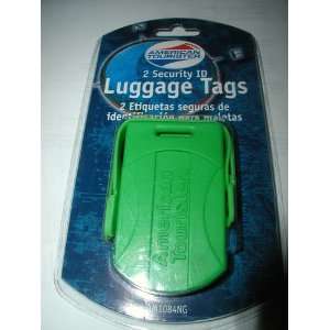 AMERICAN TOURISTER 2 SECURITY ID LUGGAGE TAGS AM1084NG