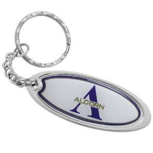  NCAA Alcorn State Braves Domed Oval Keychain: Sports 