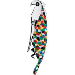 di Alessi Parrot Sommelier Style Corkscrew, Multi Color