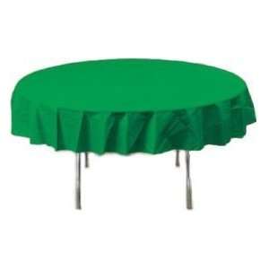  Plastic Round Table Cover, Green