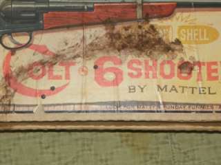 1960 Shootin Shell Colt 6 Shooter Rifle Toy Gun by Mattel Complete w 