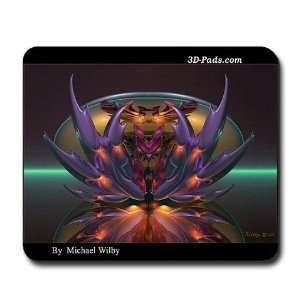  3D CG Mousepad, Image Entitled Crabstract 2 Electronics