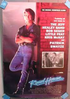 ROADHOUSE Soundtrack Album POSTER Patrick Swayze , Approx. 27 x 40 