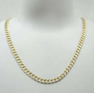 Lovely 9ct Gold Fancy Flat Curb Link Neckchain  