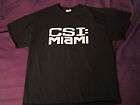 CSI Miami black t shirt sized large (26 1/2 L X 21 1/2 Wide)