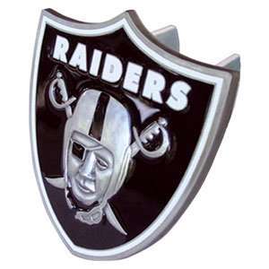  Oakland Raiders NFL Pewter Logo Trailer Hitch Cover 