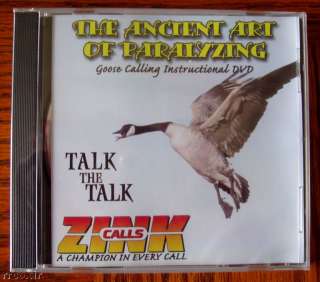 ZINK ANCIENT ART PARALYZING GEESE GOOSE CALL VIDEO DVD!  
