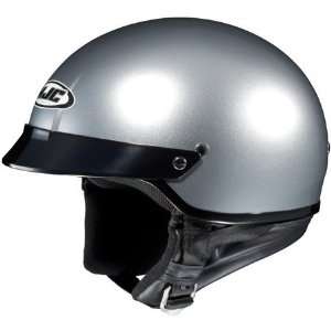  HJC CS 2N Solid Half Helmet Small  Silver: Automotive