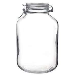  BORMIOLI ROCCO GLASS 1.4927 Hermetic Glass Jar   165 ounce 