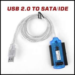 USB 2.0 to SATA IDE Hard Drive Adapter Converter Cable  