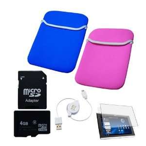  bag + Clear Crystal Screen Guard + 4GB micro SD Memory Card w/ SD 