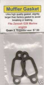 Zenoah G26 Marine Exhaust/Muffler Gasket 2 Pack NIP  