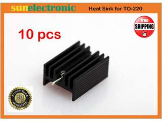 PCB Mount TO 220 Aluminum Heat Sink Heatsink 10 pcs  