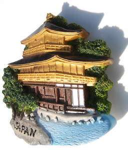 Kinkaku ji Kyoto ,Golden Temple JAPAN,3D Fridge Magnet  