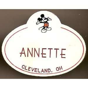  Walt Disney World Annette Name Tag: Everything Else