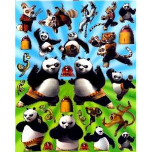  Kung Fu Panda Sticker Sheet BL243 ~ Disney ~ Po Panda Bear 