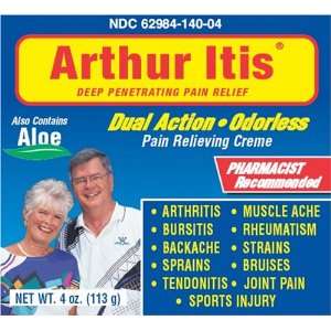  Arthur Itis® Cream 4oz. (113 g) Odor Free Pain Therapy 