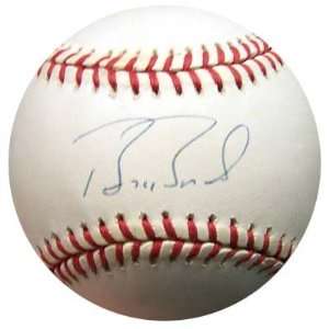  Autographed Barry Bonds Ball   NL PSA DNA #J78866: Sports 