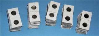 One Hundred (100) Cent/Dime Size 1.5X1.5 Cardboard/Mylar Coin Holders 