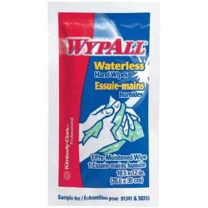 Wypall 91054 Waterless Hand Wipes, 10.5 Length x 12 Width, Citrus 